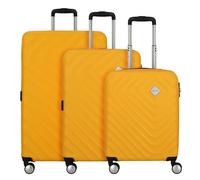 American Tourister Summer Square 4 Rollen Kofferset 3-teilig mit Dehnfalte sunshine yellow (TAS015897) gelb