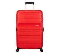 American Tourister Sunside - Spinner L, Erweiterbarer Koffer, 77 cm, 106/118 L, Red (Sunset Red)
