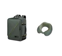 American Tourister Take2Cabin Easyjet Kabinentasche 36 x 20 x 45 cm grün mit Reisekissen, olive/lime