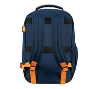American Tourister Take2Cabin - EasyJet Kabinentasche 45 x 36 x 20 cm, 38 L, 0.70 kg, Handgepäck, Flugzeug Rucksack M Underseater, Blau/Orange (Dark Navy/Radiant Orange)