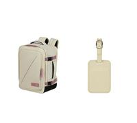 American Tourister Take2Cabin Handgepäcktasche 30 x 20 x 40 cm, sand/mauve, mit Kofferanhängern, Coconut Sand