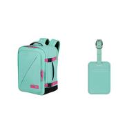 American Tourister Take2Cabin Kabinentasche 30 x 20 x 40 cm mint/pink mit Kofferanhängern, grün (Mint Jelly)
