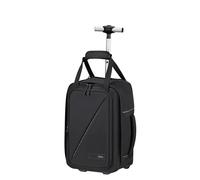 American Tourister Take2Cabin - Ryanair Kabinentasche 40 x 25 x 20 cm, 20 L, 1.40 kg, Rucksack auf Rollen, Handgepäck, Flugzeug Rucksack S Underseater, Schwarz (Black)
