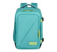 American Tourister Take2Cabin - Ryanair Kabinentasche 40 x 25 x 20 cm, 24 L, 0.50 kg, Handgepäck, Flugzeug Rucksack S Underseater, Türkis/Grün (Dusty Turquoise/Lime)