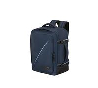 American Tourister Take2Cabin - Ryanair/Wizz Air/Vueling Kabinentasche 40 x 30 x 20 cm, 26.5 L, 0.60 kg, Handgepäck, Flugzeug Rucksack MS, Blau (Dark Navy)