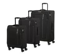 American Tourister Nitestream 4 Rollen Kofferset 3-teilig mit Dehnfalte schwarz