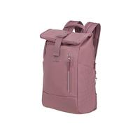 American Tourister Urban Tide - Rolltop Laptop Rucksack 14", Wasserabweisender Business & Reise Rucksack, für Büro, Schule, Uni & Reisen - Rosa (Galactic Mauve)