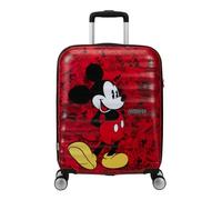 American Tourister Wavebreaker Disney - Handgepäck Koffer 55x40x20 cm, Hartschalenkoffer, Kabinentrolley für Ryanair & die meisten Airlines - Mickey Comics Red