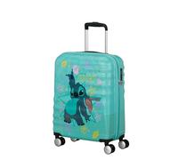 American Tourister Wavebreaker Disney Spinner 55/20 Tsa Disney Fl Stitch Flower Koffer mit 4 Rollen Koffer