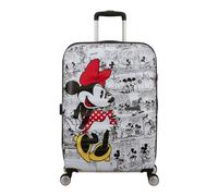 American Tourister Wavebreaker Disney - Minnie Mouse Hartschalenkoffer Mittelgroß (67 cm), Reisekoffer, TSA Schloss, 4 Rollen, 64 L, 3.6 kg - Minnie Comics White
