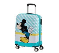 American Tourister Wavebreaker Disney Spinner 55/20 Disney Mickey Blue Kiss Koffer mit 4 Rollen Koffer