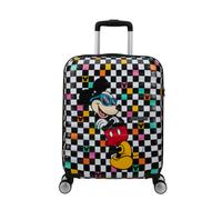American Tourister Wavebreaker Disney - Handgepäck Koffer 55x40x20 cm, Hartschalenkoffer, Kabinentrolley für Ryanair & die meisten Airlines - Mickey Check
