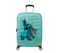 American Tourister Wavebreaker Disney Spinner 67/24 Tsa Disney Fl Stitch Flower Koffer mit 4 Rollen Koffer