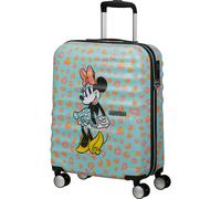 American Tourister Wavebreaker Disney - Handgepäck Koffer 55x40x20 cm, Hartschalenkoffer, Kabinentrolley für Ryanair & die meisten Airlines - Minnie Pastel Dots