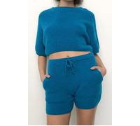 American Vintage Loose Fit Bermuda Shorts Bleu Pacific Größe: M | Kurze Sporthosen Outlet | Damen