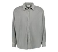 American Vintage Overshirt Herren Comfort Fit Langarm Cord grau, M/L