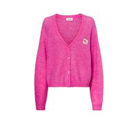 american vintage Strickjacke mit Alpaka-Anteil Damen pink, XS/S