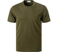 American Vintage T-Shirt Herren Slim Fit Kurzarm Rundhals Baumwolle grün, L