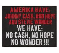 Amerika Have Johnny Cash Bob Hope Wonder, Anarchy Punk Aufnäher