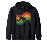 Amerikanische Flagge Curling T-Shirt Curler Sliding Stone Kapuzenjacke