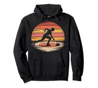 Amerikanische Flagge Curling T-Shirt Curler Sliding Stone Pullover Hoodie