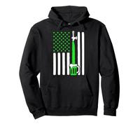 Amerikanische Flagge St. Patrick's Day Grün Bierzapfhahn USA Pullover Hoodie