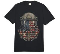 Amerikanische Flagge, taktisch, patriotisch, Militär, Herren, Damen, Grafik Comfort Colors Adult Heavyweight T-Shirt