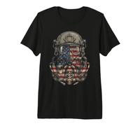 Amerikanische Flagge, taktisch, patriotisch, Militär, Herren, Damen, Grafik Premium T-Shirt