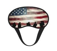 Amerikanische Flagge, Veteranen-Schlafmaske für Seitenschläfer, verdunkelnde Augenmaske für Damen und Herren, Nulldruck-Schlafmasken, weiche, atmungsaktive Augenabdeckung, bequeme Augenbinde