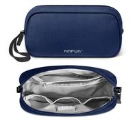AMFUN Elektronik Organizer Tasche, Tragbar Kabelorganizer Tech Pouch Bag, Wasserresistent EDC Zubehör Kabeltasche, Hard Case Tasche für Handy Netzteil, Ladekabel, Ladestecker, Powerbank, Festplatte, S