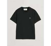 AMI Contrast Heart Logo T-Shirt Black Schwarz S