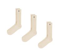 AMI Paris Ami De Coeur Socks Three Pack 39-42 / Off White