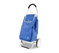 Amig - Einkaufswagen mit 2 Rädern - Verstellbare Tasche - Leichtes Aluminium - Maximale Traglast: 15 kg - 50 l Fassungsvermögen - Maße: 95 x 45,5 x 12 cm - Farbe: Blau