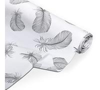 Amilian Baumwollstoff Meterware, Stoffe, Stoffreste, Stoffpaket: ca. 160 cm x 200 cm, zum Nähen, für Patchwork 100% Baumwolle DIY Baumwollstoff, Baumwolltuch, Nähstoffe, Daune Grau