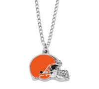 Aminco NFL Cleveland Browns Halskette mit Team-Logo-Anhänger, Silber 4