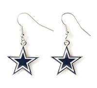 Aminco NFL Dallas Cowboys Logo-Ohrh nger, Silber, Gr e 2,5