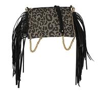 AMISENK Exquisite Leopardenmuster Fransen Umhängetasche Handtasche Schultertasche Satchel Clutch Geldbörse Messenger Bags Für Erwachsene Umhängetaschen