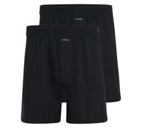 Ammann 2er Pack Boxer Shorts mit Eingriff Boxershorts Pants schwarz (6 / L, schwarz)