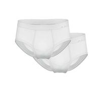Ammann Herren Slip mit Eingriff, Doppelpack – Feinripp, Baumwolle, Weichbund, Weiß, XL (7)