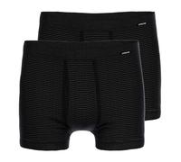 Ammann 2er Pack Jeans - Herren Shorts Pant - Unterhose Feinripp mit kurzem Bein - Eingriff und weichem Komfortbund Größe 5-12 - Dunkelblau und Anthrazit