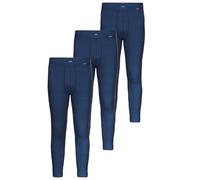 Ammann 3er Pack Hose lang mit Eingriff Jeans Feinripp 170889 Gr. 5 in dunkelblau