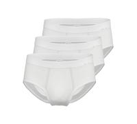 Ammann 3er Pack Slip mit Eingriff Doppelripp Exquisit 433612 Gr. 9 in Weiss