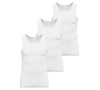 Ammann 3er Pack Unterhemd Doppelripp Exquisit 433112 Gr. 8 in Weiss