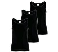 Ammann 3er Pack Unterhemd Feinripp Premium 181150 Gr. 7 in schwarz