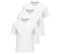 Ammann 3er Pack V-Shirt 1/2 Arm Cotton & More 700257 Gr. 7 in Weiss