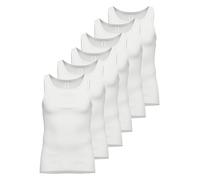 Ammann 6er Pack Unterhemd Feinripp Premium 181150 Gr. 5 in Weiss