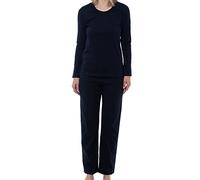 Ammann Damen Cotton Schlafanzug Pyjama Baumwolle | Komfortables Lounge-Set für entspannte Abende Atmungsaktiv und angenehm auf der Haut