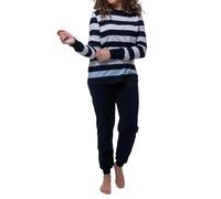 Ammann Damen Schlafanzug - Hautfreundlich & Atmungsaktiv - Baumwolle - Langarm-Shirt & Lange Hose - Homewear für entspannte Stunden zu Hause