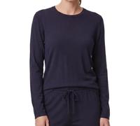 Ammann Damen Schlafanzug Oberteil - Mix & Match Langarm-Shirt mit Rundhalsausschnitt, Weiche 50% Baumwolle & 50% Modal Materialmischung, Komfortables Basic für Schlaf, Freizeit & Alltag