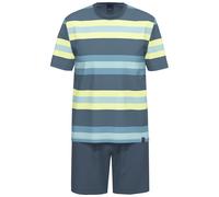 AMMANN - GOTS SCHLAFANZUG KURZ blue velvet - Gr. - 48